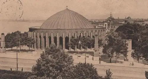 ALTE POSTKARTE DÜSSELDORF RHEINHALLE PLANETARIUM Ansichtskarte postcard cpa AK