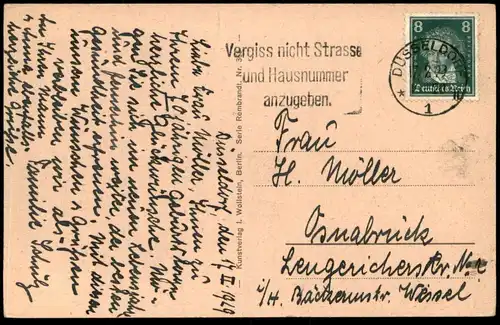 ALTE POSTKARTE DÜSSELDORF RHEINHALLE PLANETARIUM Ansichtskarte postcard cpa AK