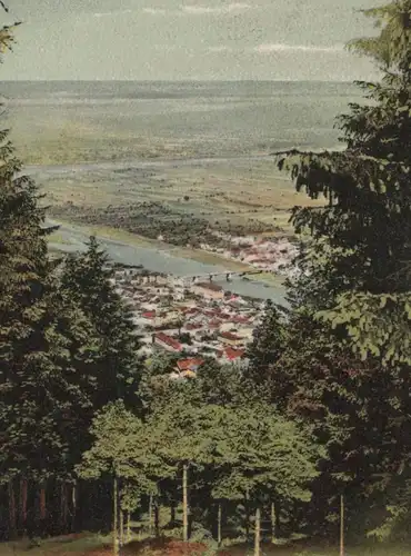 ALTE POSTKARTE HEIDELBERG 1904 DURCHBLICK VON DER RESTAURATION KÖNIGSTUHL Ansichtskarte postcard cpa AK