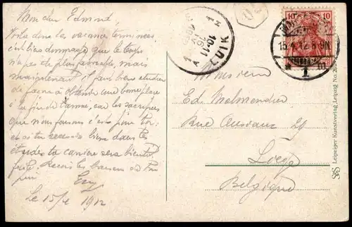 ALTE POSTKARTE MAGDEBURG ELBE-BLICK NACH DEM DOM Schiff Dampfer steam ship bateau à vapeur Ansichtskarte postcard AK cpa