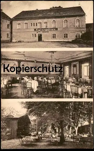 ALTE POSTKARTE RESTAURANT KAISERGARTEN BESITZER JOSEF MÜLLER WOHLAU Schlesien Wolow Ansichtskarte postcard AK cpa