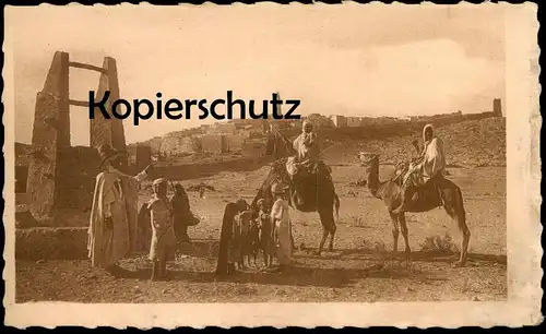 ALTE POSTKARTE PAYSAGE DU M' ZAB Algérie Algerien children camels Kinder paysages cpa AK Ansichtskarte postcard