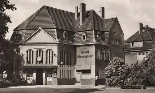 ÄLTERE POSTKARTE BERLIN-NEUKÖLLN BAHNHOF KÖLLNISCHE HEIDE THIELE'S IMBISS station gare Ansichtskarte cpa AK postcard