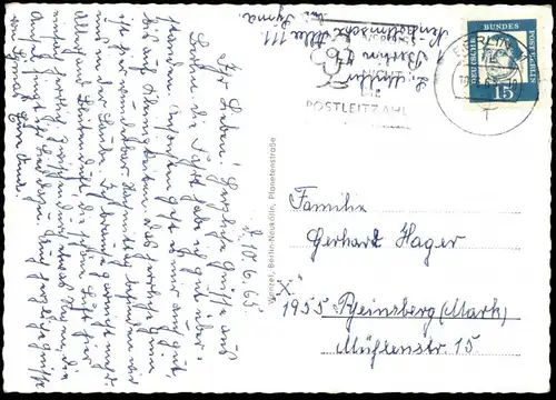 ÄLTERE POSTKARTE BERLIN-NEUKÖLLN BAHNHOF KÖLLNISCHE HEIDE THIELE'S IMBISS station gare Ansichtskarte cpa AK postcard