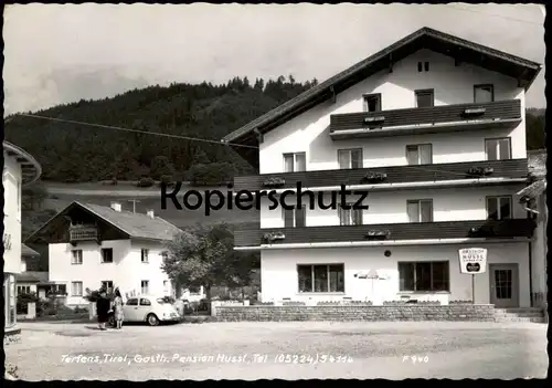 ÄLTERE POSTKARTE TERFENS TIROL GASTHOF PENSION HUSSL Bezirk Schwaz Ansichtskarte cpa AK postcard