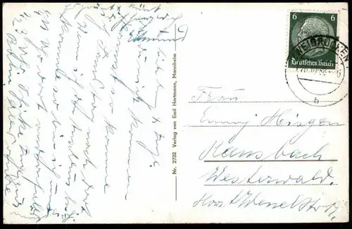 ALTE POSTKARTE ZWEIBRÜCKEN AM BAHNHOF 1938 HAUPTBAHNHOF DEUX-PONTS JUNGE KIND boy station gare Ansichtskarte postcard AK