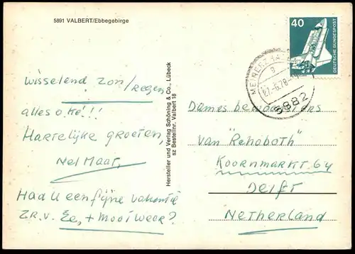 ÄLTERE POSTKARTE VALBERT EBBEGEBIRGE Meinerzhagen Ansichtskarte cpa AK postcard