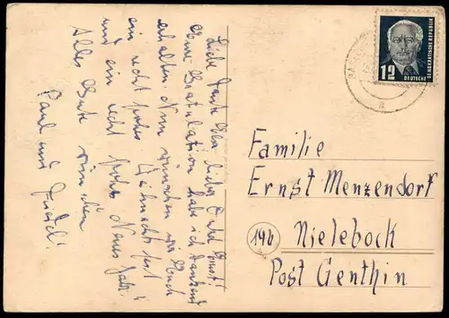 ALTE POSTKARTE FROHE FESTTAGE BESCHERUNG DDR SPIELZEUG KINDER Blechspielzeug Weihnachten postcard cpa AK Ansichtskarte