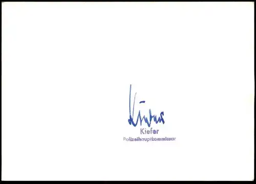 ÄLTERE KARTE VERKEHRSKOMMISSARIAT SÜDBADEN POLIZEI PORSCHE 911 AUTOBAHN police uniform Autogramm Freiburg ?
