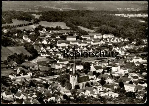 ÄLTERE POSTKARTE LENGERICH WESTFALEN ORIGINAL LUFTFOTO FEUERWEHR-HAUS FLIEGERAUFNAHME LUFTBILD  Ansichtskarte AK cpa