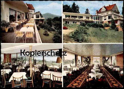 ÄLTERE POSTKARTE HOTEL BERGHOF BOGDANSKI MARGARETHENHÖHE KÖNIGSWINTER SIEBENGEBIRGE Ansichtskarte postcard cpa AK