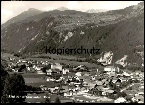 ÄLTERE POSTKARTE RIED 877 M IM OBERINNTAL IN TIROL PANORAMA GESAMTANSICHT postcard cpa AK Ansichtskarte