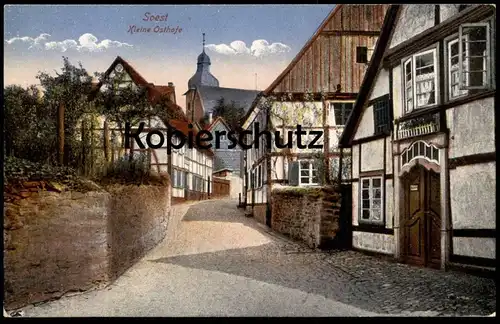 ALTE POSTKARTE SOEST KLEINE OSTHOFE PANORAMA postcard cpa AK Ansichtskarte