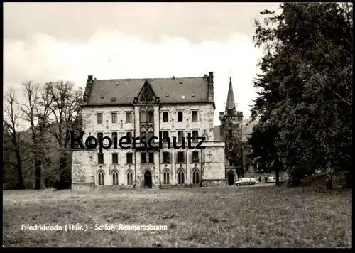 ÄLTERE POSTKARTE FRIEDRICHRODA THÜRINGEN SCHLOSS REINHARDSBRUNN castle chateau cpa AK postcard Ansichtskarte