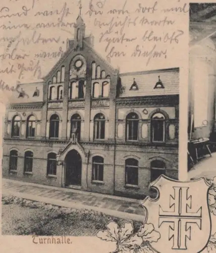 ALTE POSTKARTE ALTONAER TURNERSCHAFT V. 1880 INNERES DER TURNHALLE Hamburg Altona Turnen Sport cpa AK Ansichtskarte