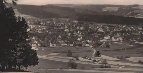 ALTE POSTKARTE POCKAU FLÖHATAL PANORAMA 1938 TOTALANSICHT GESAMTANSICHT Pockau-Lengefeld postcard cpa AK Ansichtskarte