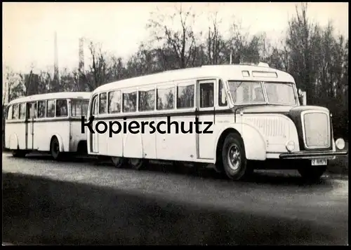 ÄLTERE POSTKARTE KÖLN BILDSERIE OMNIBUS DREIACHSER MIT HÄNGER BAUJAHR 1936/1937 Bus Anhänger Cöln Ansichtskarte postcard
