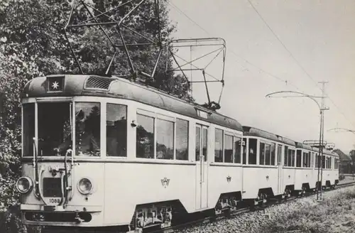 ÄLTERE POSTKARTE BILDSERIE VORORTBAHN BENSBERGER VIERWAGENZUG BAUJAHR 1938/1939 Köln Bensberg cpa AK postcard