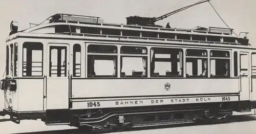 ÄLTERE POSTKARTE BILDSERIE VORORTBAHN KÖLN FÜNF-FENSTER-TRIEBWAGEN BAUJAHR 1921 cpa AK Ansichtskarte postcard