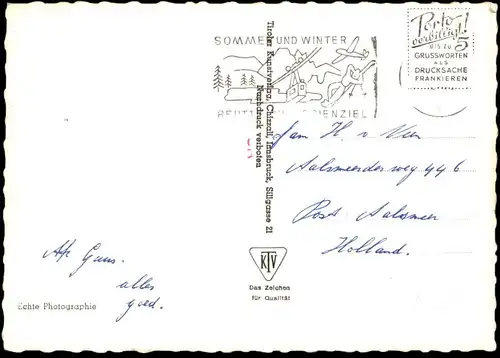 ÄLTERE POSTKARTE PFLACH IN TIROL GASTHOF SCHWANEN MIT SÄULING 2043 M BESITZER M. OSTHEIMER cpa AK Ansichtskarte postcard