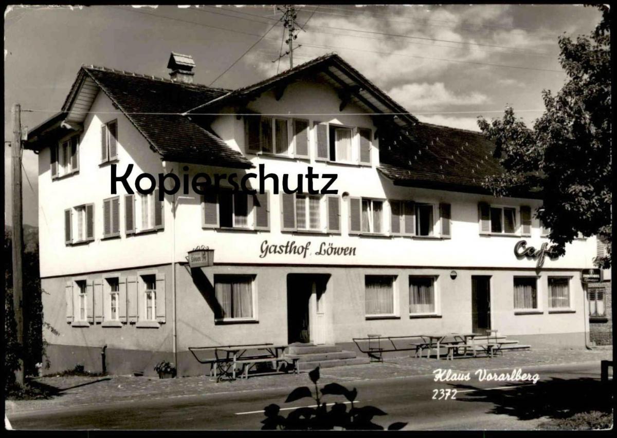 Ältere Postkarte Klaus Vorarlberg Gasthof LÖwen Postcard Cpa Ak