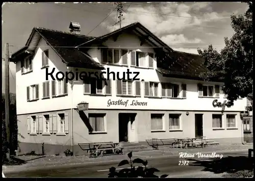 ÄLTERE POSTKARTE KLAUS VORARLBERG GASTHOF LÖWEN CAFÉ postcard cpa AK Ansichtskarte