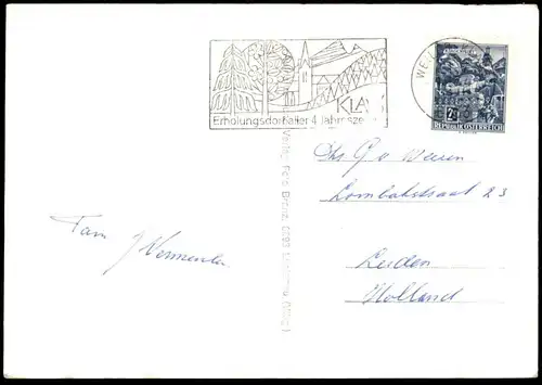 ÄLTERE POSTKARTE KLAUS VORARLBERG GASTHOF LÖWEN CAFÉ postcard cpa AK Ansichtskarte