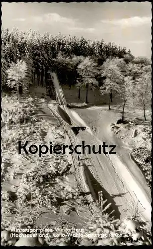 ÄLTERE POSTKARTE WINTERSPORTPLATZ WINTERBERG HOCHSAUERLAND LOLLO-WAHLE-SPRUNGSCHANZE Ski-jumping Schanze cpa AK