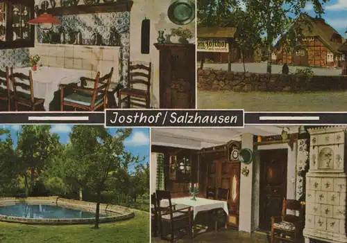 ÄLTERE POSTKARTE JOSTHOF SALZHAUSEN BESITZER ALFRED HANSEN Kronen Bier beer Delfter Fliesen Schwimmbad Ansichtskarte cpa