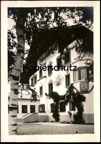 ALTE POSTKARTE HOTEL KARWENDELHOF SEEFELD TIROL SONNENUHR Sundial cadran Solaire cpa AK Ansichtskarte postcard