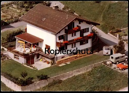 ÄLTERE POSTKARTE TSCHAGGUNS HAUS HELENE FRÜHSTÜCKSPENSION MONTAFON Mercedes Land Rover 109 Ansichtskarte postcard