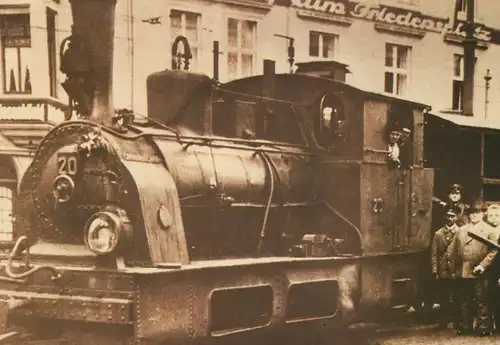 ÄLTERE REPRO POSTKARTE DAMPFLOK B1n2 BJ 1900 locomotive à vapeur steam train Hohenzollern Friedensplatz Bonn postcard AK