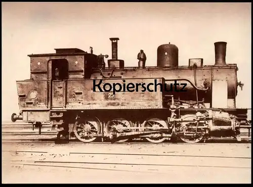 ÄLTERE REPRO POSTKARTE DAMPFLOK Dn2 BJ 1909 locomotive à vapeur steam train Hohenzollern cpa Ansichtskarte postcard AK