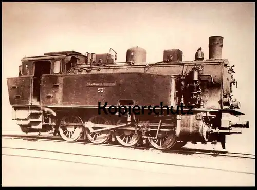 ÄLTERE REPRO POSTKARTE DAMPFLOK Dh2 BJ 1919 locomotive à vapeur steam train Hohenzollern cpa Ansichtskarte postcard AK