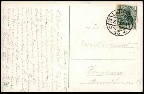 ALTE POSTKARTE LEIPZIG STRASSENPARTIE NEUES RATHAUS 1915 KUNSTVOLLER ZAUN SCHMIEDEKUNST cpa Ansichtskarte postcard AK