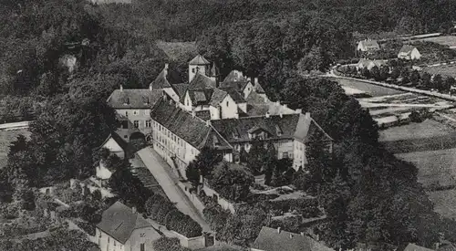 ÄLTERE POSTKARTE SCHLOSS IBURG TEUTOBURGERWALD FLIEGERAUFNAHME LUFTBILD Bad castle chateau cpa Ansichtskarte postcard AK