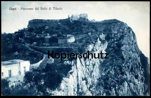 ALTE POSTKARTE CAPRI PANORAMA DAL SALTO DI TIBERIO 1933 cpa AK postcard Ansichtskarte