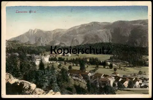 ALTE POSTKARTE LAVARONE 1171 METER PANORAMA 1914 TOTALANSICHT cpa AK postcard Ansichtskarte