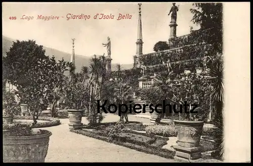 ALTE POSTKARTE LAGO MAGGIORE GIARDINO D'ISOLA BELLA Garten garden italy Italia cpa AK postcard Ansichtskarte