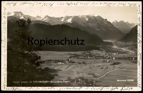 ALTE POSTKARTE REUTTE 1930 GEGEN DIE HORNBACHKETTE AUSSERFERN TIROL Monopol Verlag postcard cpa AK Ansichtskarte