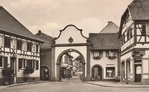 ÄLTERE POSTKARTE BAROCKSTADT ETTENHEIM UNTERES TOR FOTO OEHLER 1966 gate porte postcard Ansichtskarte cpa AK