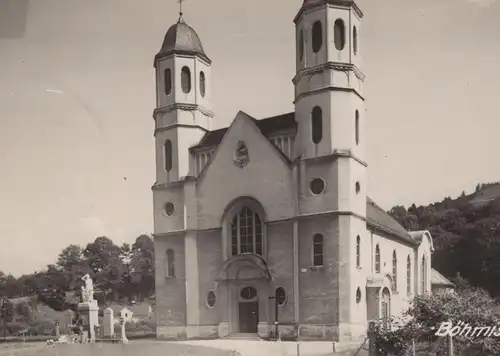 ALTE POSTKARTE BÖHMISCHDORF KIRCHE 1944 PFARRKIRCHE SUDETEN CESKA VES Jesenik Ansichtskarte cpa AK postcard