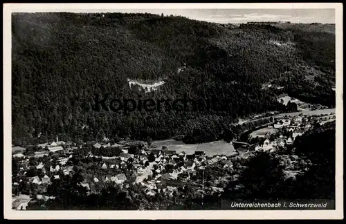 ALTE POSTKARTE UNTERREICHENBACH IM SCHWARZWALD PANORAMA black forest cpa AK Ansichtskarte postcard