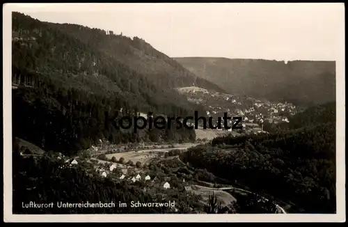 ALTE POSTKARTE LUFTKURORT UNTERREICHENBACH IM SCHWARZWALD PANORAMA black forest cpa AK Ansichtskarte postcard