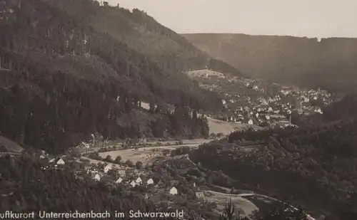 ALTE POSTKARTE LUFTKURORT UNTERREICHENBACH IM SCHWARZWALD PANORAMA black forest cpa AK Ansichtskarte postcard