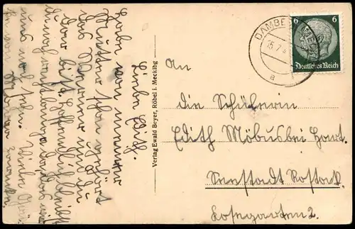 ALTE POSTKARTE RÖBEL IN MECKLENBURG 1941 MÜRITZSEE Müritz cpa AK Ansichtskarte postcard