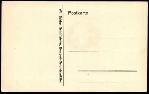 ALTE SPRUCH POSTKARTE NÄHER WILL SCHIRP Berndorf Gerolstein Seele Gott soul god Ansichtskarte AK cpa postcard