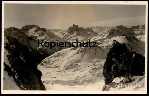 ALTE POSTKARTE VALLUGABLICK PANORAMA BEI ST. ANTON ARLBERG VALLUGA TIROL VORARLBERG Ansichtskarte cpa AK postcard