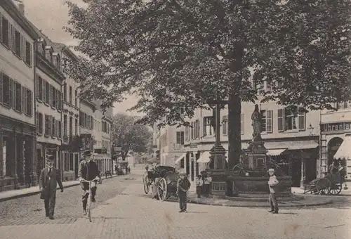 ALTE POSTKARTE FREIBURG IM BREISGAU UNTERLINDEN RAD Fahrrad Ansichtskarte cpa AK postcard