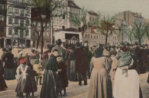 ALTE POSTKARTE HAMBURG ST. PAULI CASPERLE TEATER AM SPIELBUDENPLATZ Theater Kasper Kasperle Ansichtskarte cpa postcard